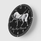ホワイトアンドラウシアンプレホースウォールクロック ラウンド壁時計 (傾斜)