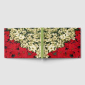 ホワイトアンドレッドポインセティアスIホリデイフローラ ゲストブック (全面)