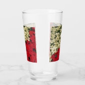 ホワイトアンドレッドポインセティアスIホリデイフローラ タンブラーグラス (右)