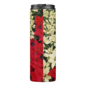 ホワイトアンドレッドポインセティアスIホリデイフローラ タンブラー (裏面)