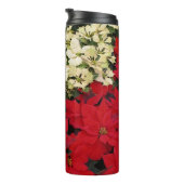 ホワイトアンドレッドポインセティアスIホリデイフローラ タンブラー (回転右)