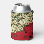 ホワイトアンドレッドポインセティアスIホリデイフローラ 缶クーラー (缶正面)