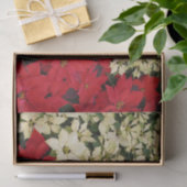 ホワイトアンドレッドポインセティアスIホリデイフローラ 薄葉紙 (ギフト)