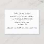 ホワイトアート先生講師アートクラス 名刺 (裏面)