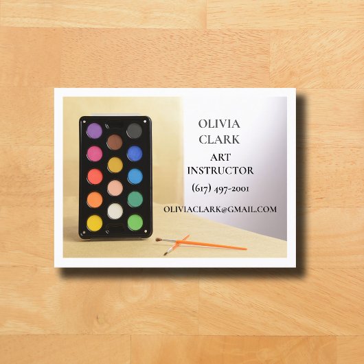 ホワイトアート先生講師アートクラス 名刺