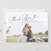 ホワイトアー結婚チの感謝スクリプト サンキューカード (正面)
