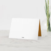 ホワイトア日本のネモネオレンジ色の背景 カード (裏面)