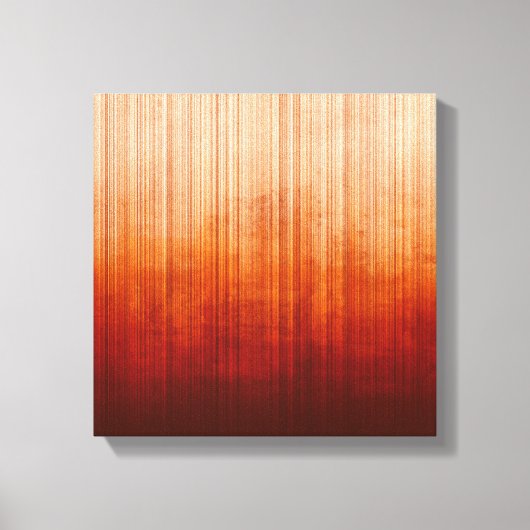 ホワイトイエローオレンジレッドブルゴーニュストライプの抽象芸術 キャンバスプリント (正面)