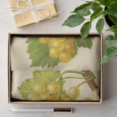 ホワイトイエローグレープワインエフェメラデクページ 薄葉紙 (ギフト)