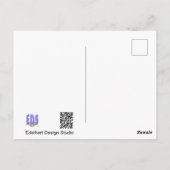 ホワイトイエローチューリップクローズアップレインボーDIYポストカード ポストカード (裏面)