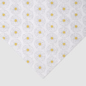 ホワイトイエローデイジーフラワーフローラガーデンパーティー 薄葉紙 (詳細)