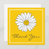 ホワイトイエローデイジー サンキューカード (正面/裏面)
