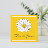 ホワイトイエローデイジー サンキューカード (スタンド正面)