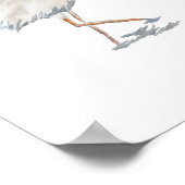 ホワイトイビスフロリダバード絵画自然 ポスター (角)