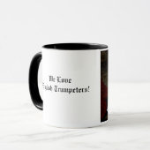 ホワイトイングリッシュトランピーターピジョン マグカップ (正面左)