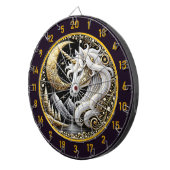 ホワイトインスパイアユニコーン疑問に思焦点 ダーツボード (正面右)