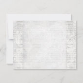 ホワイトインスパイアヴィンテージRSVPカードテンプレート 出欠カード (裏面)