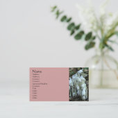 ホワイトインディアンパイプワイルドフラワーズ名刺 名刺 (スタンド正面)