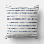 ホワイトインディゴブルー装飾用クッション クッション (正面)