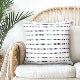 ホワイトインディゴブルー装飾用クッション クッション