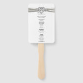 ホワイトインフィニティハート結婚式 プログラムファン ハンドファン (裏面)