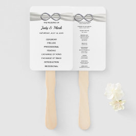 ホワイトインフィニティ結婚式 プログラムファン ハンドファン