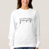 ホワイトイン信じユーザプリントSweatshirt スウェットシャツ (正面)
