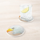 ホワイトイーグルサンドストーンコースター、バードスケッチ コースター (側面)