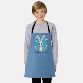 ホワイトイースターバニーエプロン エプロン (着用した状態)