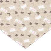 ホワイトイースターバニーオンタン ショートテーブルランナー (コーナー)