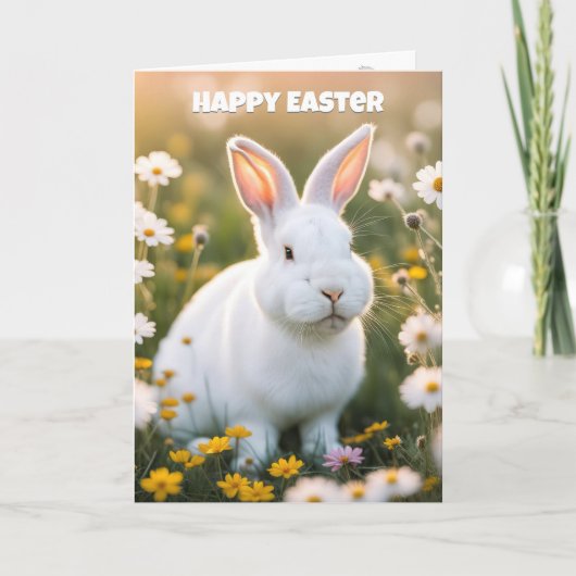 ホワイトイースターバニーデイジー シーズンカード (正面)