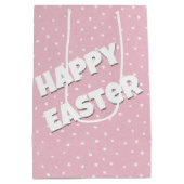 ホワイトイースターバニーデイジー ミディアムペーパーバッグ (裏面)