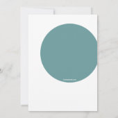 ホワイトイースターバニー招待状 招待状 (裏面)