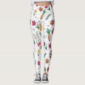 ホワイトイースターパターンレギンス レギンス (正面)