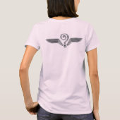 ホワイトウィングスパイラルバタフライ Tシャツ (裏面)