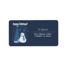 ホワイトウィンタークリスマスギフトアイディアヴィンテージブルー