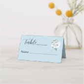 ホワイトウィンタードラゴンスノーフレークスブルー座席表 プレイスカード (正面)