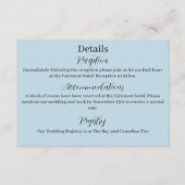 ホワイトウィンタードラゴン雪片ブルー エンクロージャーカード (正面)