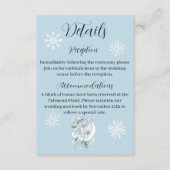 ホワイトウィンタードラゴン雪片ブルー エンクロージャーカード (正面)