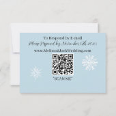 ホワイトウィンタードラゴン雪片ブルー 出欠カード (裏面)