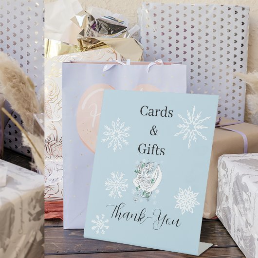 ホワイトウィンタードラゴン雪片ブルー 台座サイン