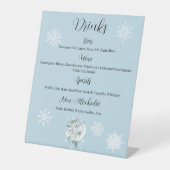 ホワイトウィンタードラゴン雪片ブルー 台座サイン (正面)