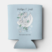 ホワイトウィンタードラゴン雪片ブルー 缶クーラー (裏面)