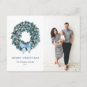 ホワイトウィンターベリーリースシーズンの挨拶写真 シーズンポストカード (正面)