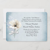 ホワイトウィンターポピー結婚式招待状 招待状 (正面)