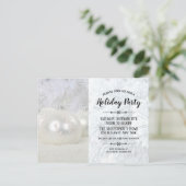 ホワイトウィンターワンダーランドクリスマスパーティー インビテーションポストカード (スタンド正面)