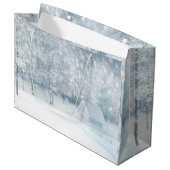 ホワイトウィンターワンダーランド ラージペーパーバッグ (正面アングル)