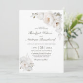 ホワイトウィンター結婚フローラ 招待状 (スタンド正面)