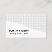 ホワイトウィーブ抽象芸術パターンの背景 名刺 (正面)