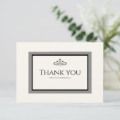 ホワイトウェディングの感謝カード サンキューカード (スタンド正面)